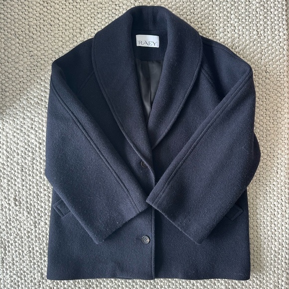 RAEY Virgin Wool Peacoat - Women’s Size 4 - Navy - Picture 6 of 8